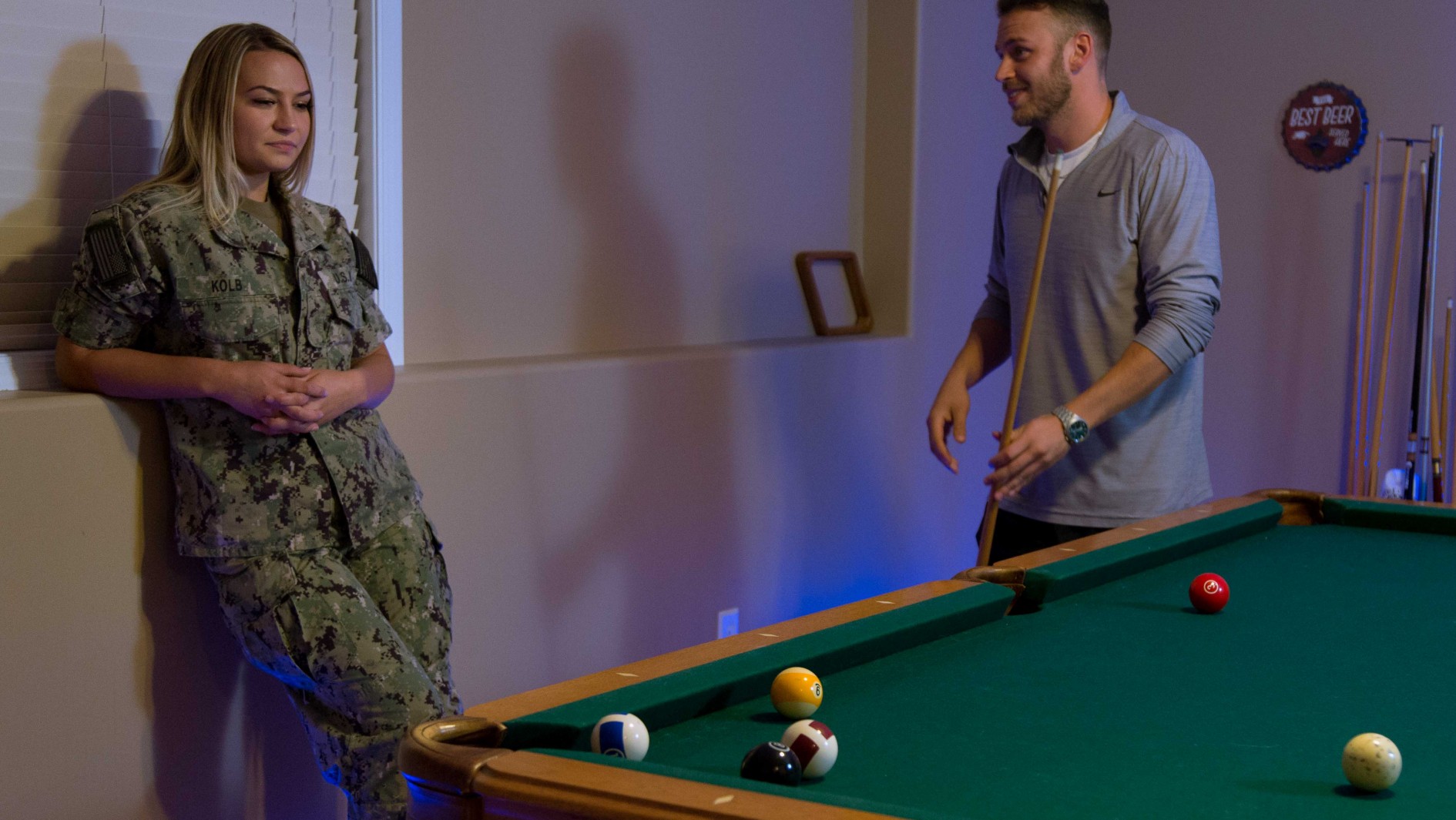 Hot Sailor Playing Strip Pool